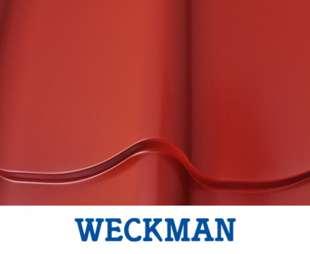Металлочерепица Weckman Marette (тип 4) Полиэстер (PE) (Красный (RR29))