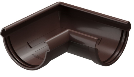 Угловой элемент желоба 90° универсальный Docke (140 Шоколад (RAL8019) LUX)
