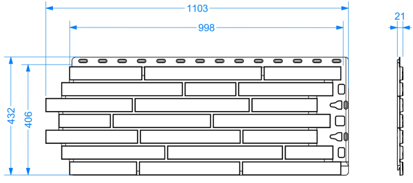 Фасадная панель Docke KLINKER Фасадная панель Docke KLINKER