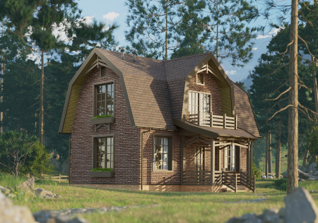 Мягкая кровля Docke Евразия (Eurasia) Лабиринт (Коричневый )