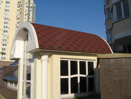 Мягкая кровля Kerabit S с затемнением (Красно-черный )