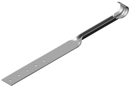 Поддерживающий крюк желоба CM Vattern (150 Черный (RAL9005)  )