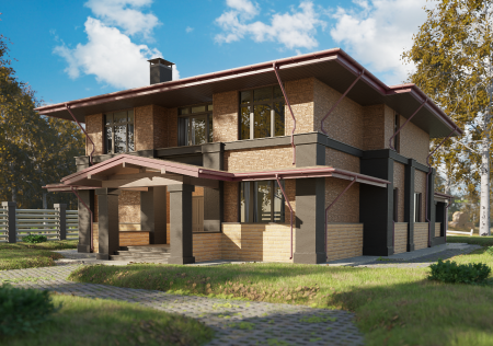 Мягкая кровля Docke Евразия (Eurasia) Лабиринт (Светло-коричневый )