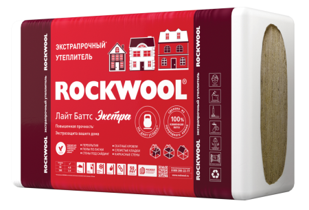 Утеплитель Rockwool Лайт Баттс Экстра 100 мм