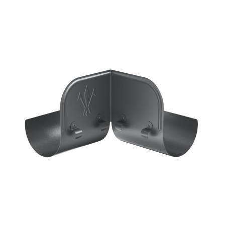 Ограничитель перелива угловой Aquasystem (125 Серый (RR23 MATT)  )