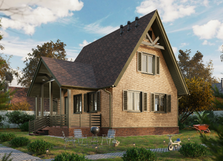 Мягкая кровля Docke Евразия (Eurasia) Лабиринт (Коричневый )