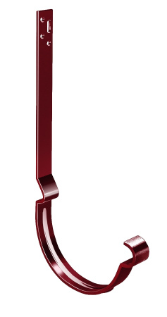 Крюк крепления желоба длинный 125 мм из стальной полосы Grand Line (125 Красное вино (RAL3005)  )