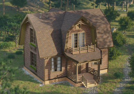 Мягкая кровля Docke Евразия (Eurasia) Лабиринт (Коричневый )