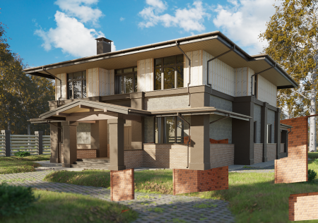 Мягкая кровля Docke Евразия (Eurasia) Шестигранник (Светло-коричневый )