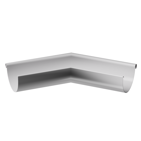 Угол желоба внешний 135° металлический Docke (125 Белый (RAL9010)  )
