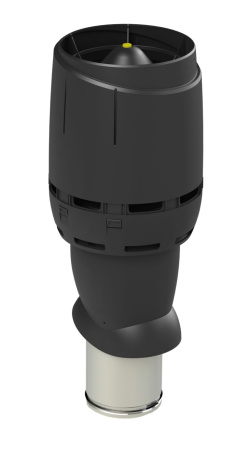 Вентиляционный выход изолированный Vilpe FLOW  (Черный (RAL9005) 160 500)