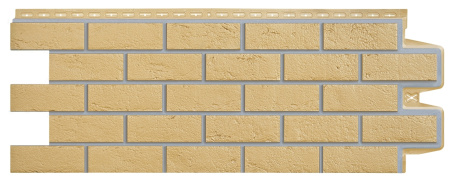 Фасадная панель Grand Line Состаренный кирпич (Горчичный Премиум)