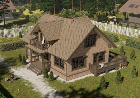 Мягкая кровля Docke Евразия (Eurasia) Шестигранник (Коричневый )