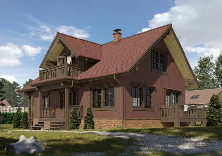 Мягкая кровля Docke Евразия (Eurasia) Лабиринт (Красный )