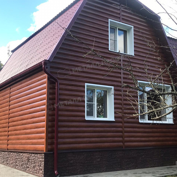 Сайдинг МеталлПрофиль Woodstock ECOSTEEL глянцевый Сайдинг МеталлПрофиль Woodstock ECOSTEEL глянцевый