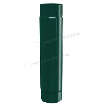 Труба соединительная 1000 мм МеталлПрофиль (100 Зеленый (RAL6005)  )