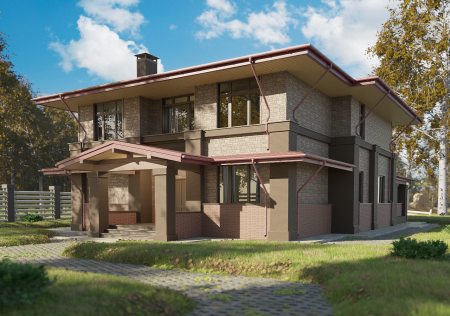 Мягкая кровля Docke Евразия (Eurasia) Лабиринт (Красный )