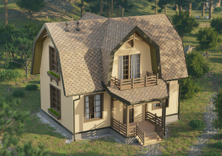 Мягкая кровля Docke Евразия (Eurasia) Шестигранник (Коричневый )