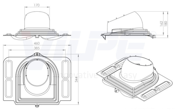 Проходной элемент Vilpe Pelti 