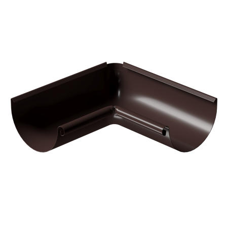 Угол желоба внутренний 90° металлический Docke (125 Темно-коричневый (RAL8019)  )