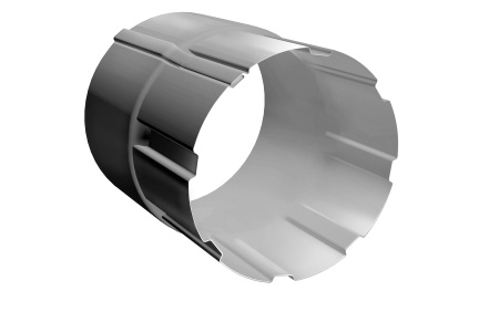 Соединитель трубы металлический Grand Line (90 Белый (RAL9003)  )