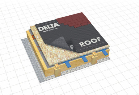 DELTA ROOF подкладочный ковёр под битумную черепицу