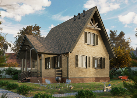 Мягкая кровля Docke Евразия (Eurasia) Лабиринт (Светло-коричневый )