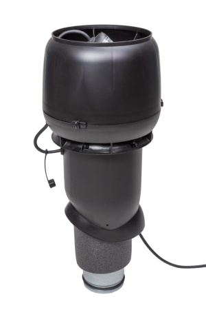 Кровельный вентилятор Vilpe E190P  (Черный (RAL9005) 125 500)