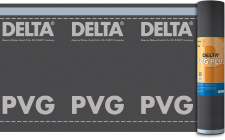DELTA PVG PLUS гидро- и пароизоляционная плёнка с двумя зонами проклейки