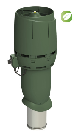 Кровельный вентилятор Vilpe FLOW ECo 160P  (Зеленый (RR11) 160 700)