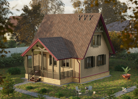 Мягкая кровля Docke Евразия (Eurasia) Шестигранник (Коричневый )