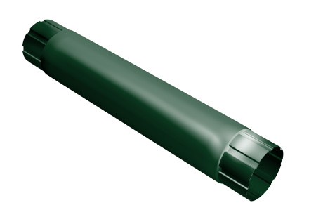 Труба соединительная металлическая 1000 мм Grand Line (90 Зеленый (RAL6005)  )