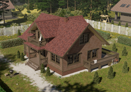 Мягкая кровля Docke Евразия (Eurasia) Шестигранник (Красный )