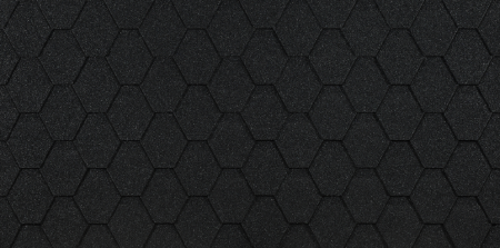 Мягкая кровля Docke Евразия (Eurasia) Шестигранник (Черный )