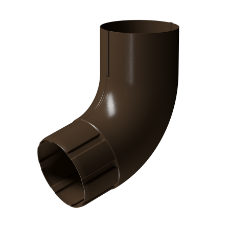 Колено трубы 72° металлическое Docke (90 Коричневый (RAL8017)  )