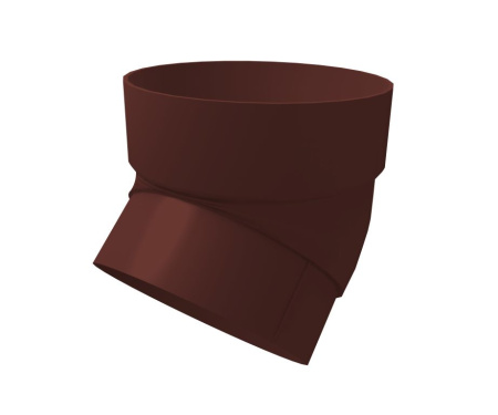 Колено трубы 45° пластиковое Grand Line (90 Коричневый (RAL8017) )