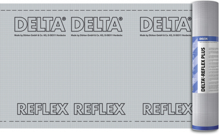 DELTA REFLEX пароизоляционная плёнка с алюминиевым теплоотражающим слоем