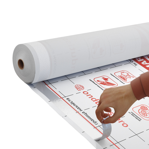 Ондутис Smart A универсальная влаго-ветроизоляция с интегрированной монтажной лентой