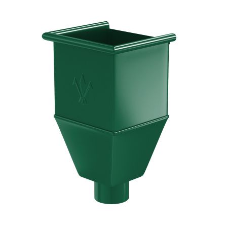 Воронка водосборная удлиненная Aquasystem (100 Зеленый (RAL6005)  )