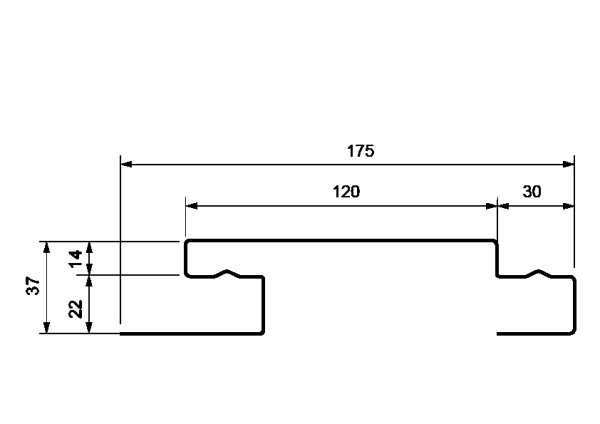 Наборная планка (наличник) Grand Line для панелей Я-Фасад