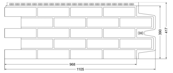Фасадная панель Grand Line Клинкерный кирпич Фасадная панель Grand Line Клинкерный кирпич