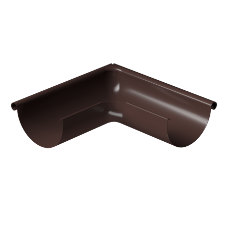 Угол желоба внешний 90° металлический Docke (125 Темно-коричневый (RAL8019)  )