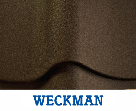 Металлочерепица Weckman Marette (тип 4) Pural Matt (Темно-коричневый (RR32))