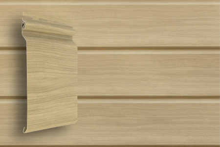 Виниловый сайдинг Grand Line Natural-брус S7 (Ясень Tundra)