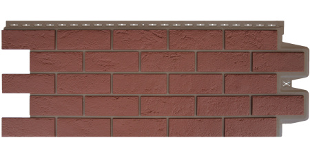 Фасадная панель Grand Line Состаренный кирпич (Махагон Элит)