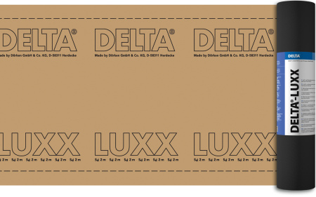 DELTA LUXX плёнка с ограниченной паропроницаемостью для деревянных домов