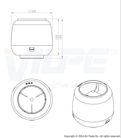 Колпак Vilpe (Черный (RAL9005) 110 )