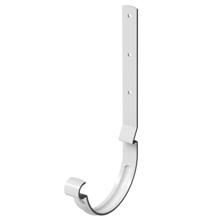 Карнизный крюк длинный металлический Docke (125 PU Белый (RAL9010) Premium )