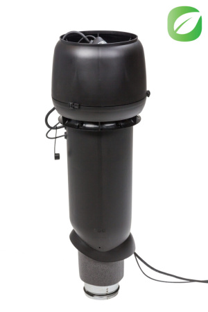 Кровельный вентилятор Vilpe ECo 190P  (Черный (RAL9005) 125 700)